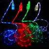 1m Cell Phone Cables Led USB Cable TPE Flash Light Up Data Line Mobile Phone Charger Glowing Android Micro USB Cable Type c Cable