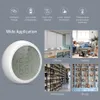 Tuya zigbee sensor inteligente de temperatura e umidade display lcd alimentado por bateria com aplicativo smart life alexa google home a56