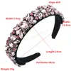 Geometric Crystal Headband for Woman Elegant Sparkly Rhinestone Hairband Female Party Hair Accessories