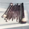 Pennello per trucco per clegastro Set da 10 pezzi di pennello cosmetico per la piega per ombretto arrossato di blush di blush di blush di blush cottea cowandro