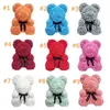 Drop verzending 40 cm rode teddybeer Rose bloem kunstmatige kerstcadeaus voor vrouwen Valentijnsdag cadeau pluche beer