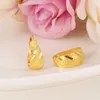 Stud Bangrui Scrub orecchini rotondi da donna 24K oro colore orecchino medio per uomo ragazze ragazzi moda bambini gioielli per bambini1