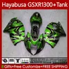 Karosserie für Suzuki Green Flames Hayabusa GSXR-1300 GSXR 1300 CC GSX-R1300 1996 2007 Karosserien 74No.288 GSXR1300 1300CC 96 97 98 99 00 01 GSX R1300 02 03 04 05 06 07 Verkleidung