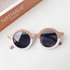 Kids' Sunblock Sunglasses Leopard Round Frame Eyeglasses Outdoor Anti-UV Beach Sun Glasses Children Headwear Fashion Accessories 6 Colors M3967