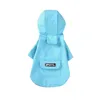 Gato cão com capuz capa de chuva filhote de cachorro gatos casaco à prova dwaterproof água jaqueta para cães primavera aummer macio fino roupas para cães XS-3XL 2011092419