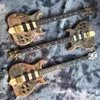 Burst Maple Top 4, 5, 6 Strings Bass Guitar Neck Through Body Customized Electric Bass