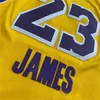 2021 Top Qualité Hommes Jeunesse enfants Basketball LeBron 23 James Dwyane 3 Wade 32 Johnson Maillots Violet Jaune Blanc Noir St maillots
