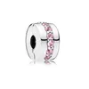 Charms von Frauen passt Pandora Armband 925 Sterling Silber Love Star Bow umgeben von voller Diamant-fester Schnalle-Schnur-Anhänger DIY-Perlen