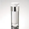 Lege acrylcrème navulbare flessen reizen 15ml 30ml 50ml pers vacuüm airless cosmetische containers voor make-up producten 10pcs