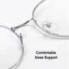 Sunglasses Vintage Retro Round Metal Spectacles Frame Women Men Anti Blue Light Ray Blocking Eye Glasses Frames Clear Lens Eyewear