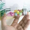 30x80mm 40ml bottiglia di vetro tappo a vite in alluminio vuoto chiaro sapore regalo cibo tè liquirizia caramelle zafferano bottiglie vasetti 24 pezzi di alta qualità