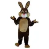 Halloween Braunes Kaninchen Maskottchen Kostüm Top Qualität Cartoon Charakter Outfits Erwachsene Größe Weihnachten Karneval Geburtstag Party Outdoor Outfit