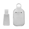 10 stks flescase sublimatie blanco sleutelhanger 30 ml handfles diy effen witte kleur neopreen parfum flessen tas onderdelen