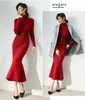 حزب فساتين vestidos الفقرة كما mulheres inverno quente fino fishtail vestido كوريوان مودا elegante سنهورا ماكسي جولا ألتا كوم cinto bodycon vestido