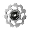 Ruota guida in lega di alluminio 11T Denti Mountain Bike Bicicletta Ruote guidate con cuscinetti posteriori in metallo Ciclismo all'aperto Strumenti 10as N2