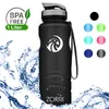 black cycling bottle