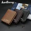 Hela mode svarta män plånbok pu läder trifold plånbok designer liten handväska för mynt s239z