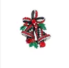 Bellissimi due campanelli ad arco Spille Spille natalizie Spille da abito Vintage Regalo creativo Gioielli Cappotto Accessori per abiti Bomboniera LSK1571