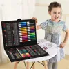 150pcs Painting Pencil Set Water Colored Marker Pen Crayon Oil Pastel Sketching Paint Brush Children Kids Drawing Tool Supplies 201226