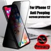 iPhone 14 13 12 11 Pro Max XS XR 7 8 Plus Anti Peeping Tempered Glassのプライバシースクリーンプロテクター