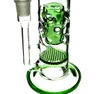 11,5 pouces Bangs en verre 18MM Joint Green Alien Core Oil Rigs Bubbler Tuyau d'eau Bong Narguilé fabriqué sur commande uniquement