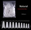 transparent Women 500pcs/pack Artificial Nail Tip Natural/Clear Color French False Acrylic Nail Art Tips Gel UV Manicure Design Set DIY Tool