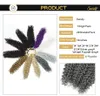 LANS 14 "Water Wave Crochet 브레이딩 헤어 확장 브레이드 금발 묶음 Kinky Curly Crochet Bulk Hair 24strands/Pack LS22