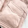 women winter vest parkas Autumn Winter big pocket hooded warm casual sleeveless big pockets waistcoat jacket for women 201031