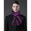 Écharrés Men de mode écharpe Purple Jacquard Paisley 100 Silk Tie Automne Hiver Business Casual Business Shirt Set Barrywang16521193