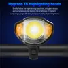 Waterproof Bicycle Light USB Rechargeable Bike Front Light Flashlight With Bike Computer LCD Speedometer Cycling Head Light Horn Y200920