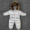 -30 degrés bébé fille combinaisons Russie hiver bébé vêtements neige porter doudoune combinaisons de neige pour enfants manteaux garçons filles vêtements LJ201007