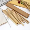 Amazon hot Selling 2020 Wholesale nature ecofriendly Bamboo Straws Drinking Bamboo Straw Kitchen Bar Tool LX3893