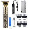 T9 Electric Hair Clipper Trimmer For Men Rechargeable Shaver Beard Barber Cutting Machine Cut 220216