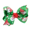 Babymeisjes Bronrettes Kerst haar clips Xmas cadeau haarspelden kinderen feest bowknot kinder haaraccessoires QHC044