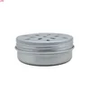 60 ml mode crème pot pot holle metalen aluminium ronde tin blikjes doos geur luchtverfrisser aromatherapy medaillons 50 stks / lotqualtity