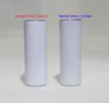 20 oz süblimasyon Düz sıska tumbler Blanks Beyaz Paslanmaz Çelik 20 oz Vakum Yalıtımlı Metal Bardaklar Kapak Pipetleri ile DIY Baskı için