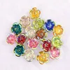 Boliao 20pcs 16mm Rose Flower Ab Color Shiny Resin Flat Back Sew On Bag/clothes Handmade Art Work Pendant Decoration 2 H jllLMK