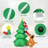 65FT Inflatable Christmas Tree Santa Decor wLED Lights Outdoor Yard Decoration5025118