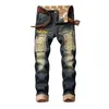 Denim designer buraco jeans de alta qualidade rasgado para homens tamanho 28-38 40 outono inverno mais veludo hip hop punk streetwear lj200903249q