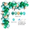 Ny 100st Jungle Safari Party Balloon Arches Birthday Latex Balloon Garland Artificial Palm Leaf Baby Shower Diy Decoration 201203