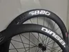 2022 Novas rodas de carbono Tubeless 23 / 25mm Freio de Disco 700c Wheelset Carbono Conjunto Powerway Opcional Novatec DT Center Bloqueio Hubs