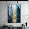 Abstract Oil Painting Handmade Fall View Brown Modern Wall Art For Home Cuadros Canvas Paintings Large Salon Decoration Unframed311u