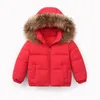 Winter Childrens Jas Bont Kraag Hooded Kinderkleding Baby Jongens Meisjes Verdikt Down Jacket 2020 Y09.12 LJ201017