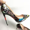Hot Sale-Fashion Women Shoes Black Suede Point Toe Thin Heels High Heels Pumps Stilettos Shoes for Women 120mm Tradingbear