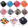 Dog Baseball Cap Dog Odzież Regulowany Szczeniak Sportowy Sport Ochrona Słońce Baseballs Hat Caps Visor Sunbonnet Outfit Z Uszymi Otworami na małe psy 12 Kolor Hurt