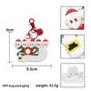 2021 Kwarantanna Choinka Dekoracji Breloki Santa Claus z maską Wiszące Ornament Akcesoria Xmas Family Party Brelok Prezent