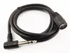 Kablar, 90 graders vinklad 1/4 "6.35mm stereo manlig jackkontakt till MIDI DIN 5PIN Kvinnlig socket Audio Adapter-kabel ca 1,5 m / 1pc