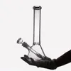 Beaker Hookahs Glass Bong 11 inches Simple Bongs with Ice Catcher Thick Base Water Pipes for Downstem and Bowl Smoking Accessories