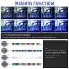 12CM 5050 RGB LED rium Light Fish Tank Submersible tic Air Bubble Oxygenation Lamp EU US Plug Y200917