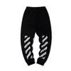 Off White Calças Designer Aeroporto Cordon Sweatpants Homens e Mulheres Offs Novos Esportes Soltos Calças Casuais Marca de Moda Offwhite Calças Compridas 860